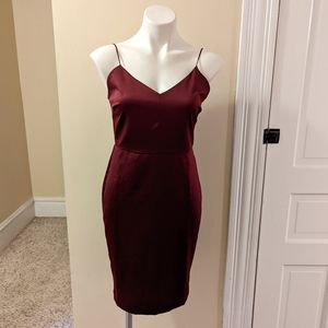 Lumiere wine color spaghetti strap dress size medium